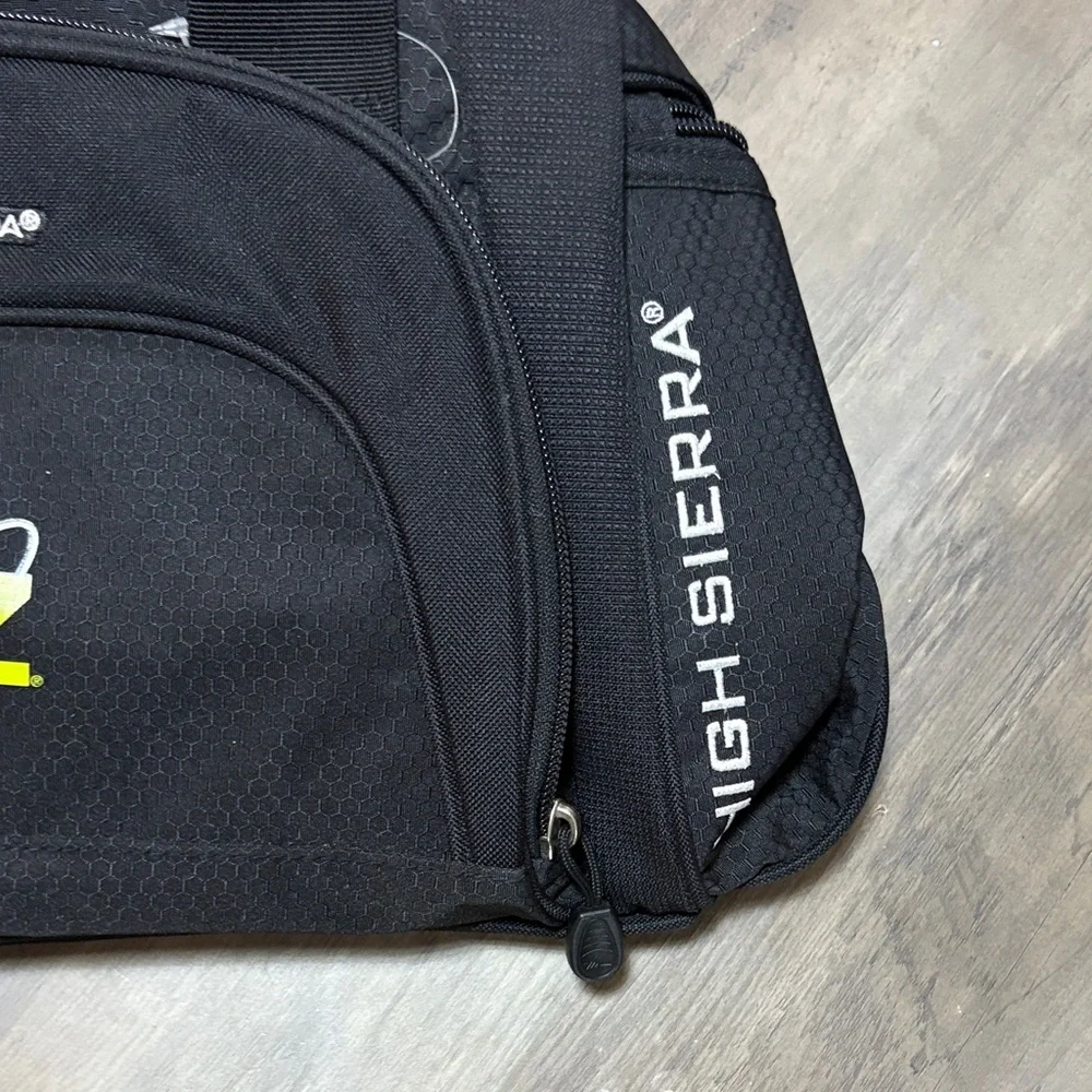 High Sierra Black and Yellow M22 Travel Duffel